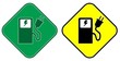 Electric car sign