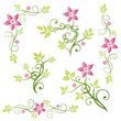 Vektor: Blumen, Blätter, Ranken, vector set bunt Blumen, Blätter, Ranken, vector set bunt