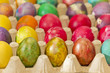 Easter eggs in various colors