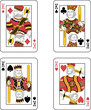 Vektor: Four Kings. Original design Four Kings. Original design