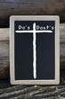 Foto: dos & donts-liste dos & donts-liste
