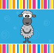 Birthday Greeting Card Funny Sheep