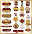 Vector set of golden luxury ornate frames