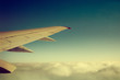 Foto: Wing of an airplane Wing of an airplane