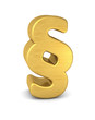 symbol paragraph gold vertikal