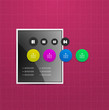 Vector: Modern circle steps infographics Modern circle steps infographics