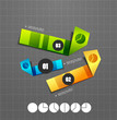 Vector: Colorful ribbon infographic steps option banners Colorful ribbon infographic steps option banners