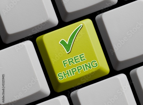 Illustration: Free Shipping - Ohne Versandkosten Free Shipping - Ohne Versandkosten