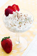 dessert from cottage cheese and strawberry
