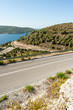 Photo: winding road in deserted landscape winding road in deserted landscape