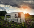 abandoned caravan