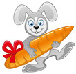 Cartoon rabbit.