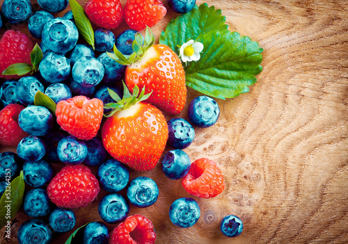 Photo: Mixed ripe autumn berries Mixed ripe autumn berries