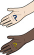 Vector: Hand with Question Mark Hand with Question Mark