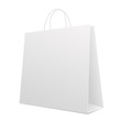 Empty Shopping Bag on white. Vector