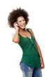 Foto: Happy woman listen music Happy woman listen music