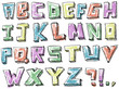Vector: Colorful sketchy hand drawn alphabet Colorful sketchy hand drawn alphabet