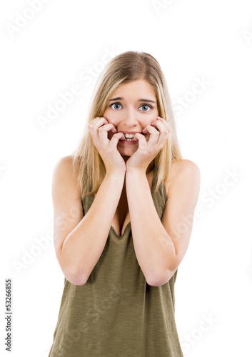 Photo: Frightened Woman Frightened Woman