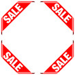4 Banner "Sale" Red