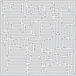 Square maze 49x49 (Gray)