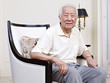 portrait of a happy senior asian man