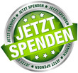 Button Banner "Jetzt spenden" grün/silber