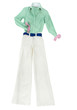Working girl white trousers look