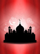 Vector: religious vector eid background with mosque. religious vector eid background with mosque.