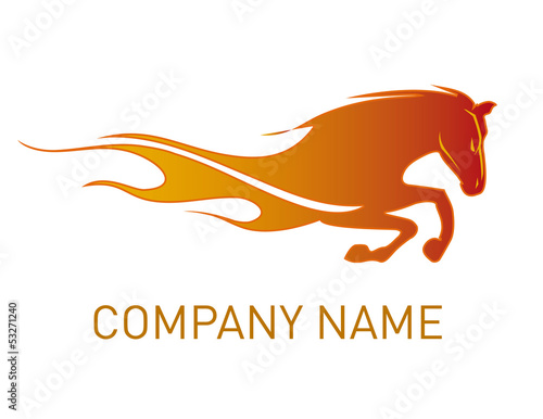 Vector: Fire horse design Fire horse design