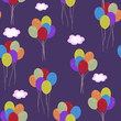Group of multicolored balloons.