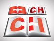 National Flag concept of Switzerland