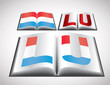 National Flag concept of Luxembourg