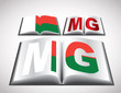 National Flag concept of Madagascar