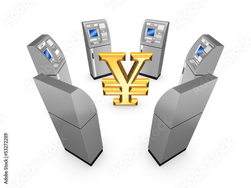 Illustration: ATM concept. ATM concept.