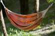 colorful hammock between trees
