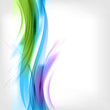 Abstract colored wave on background