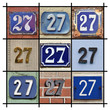 Collage of House Numbers Twenty-seven