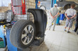 The image of tyre fitting machine