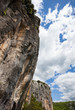limestone rock face in southern france