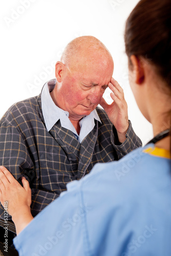 Photo: Elderly Patient With Nurse Elderly Patient With Nurse