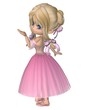 Toon Ballerina in Pink Romantic Style Tutu