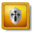 golden shield icon