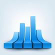 Vector illustration of 3d graph