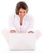 Woman with a laptop
