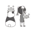 パンダと中国娘