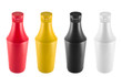Ketchup, mustard, mayonnaise and soy souce