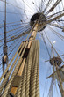 Rigging of sailing ship (tall ship)
