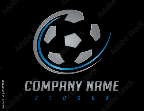 Vector: soccer silver logo soccer silver logo