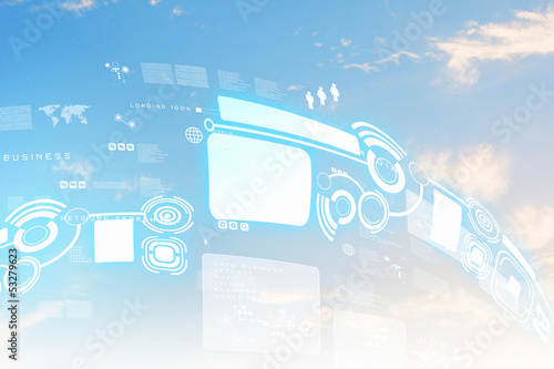 Photo: Hightech background Hightech background