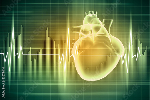 Illustration: Human heart beats Human heart beats